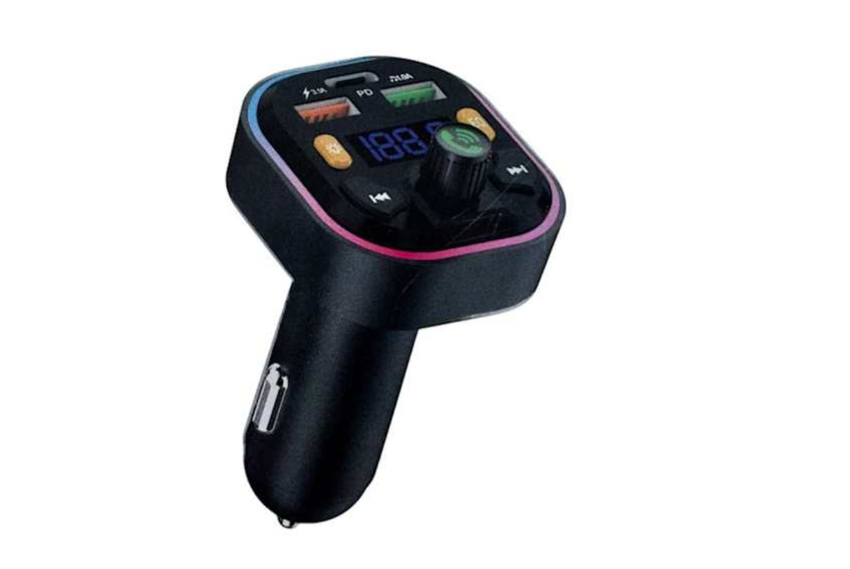 Premium FM Car Kit Multifunction Wireless 2USB + PD Port – Powered by Ven-Dens